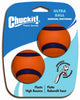 Chuckit! Blue/Orange Rubber Fetch Ball Ultra Ball Medium 2 pk