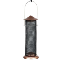 Audubon Mini Thistle Seed Wild Bird Feeder Brushed Copper Mesh Feeder for Finches 0.5 lb