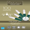 Celebrations Gold LED Mini Cool White 100 ct String Christmas Lights 33 ft.