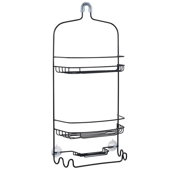 Zenna Home 24 in. H X 11 in. W X 4.7 in. L Matte Black Shower Caddy