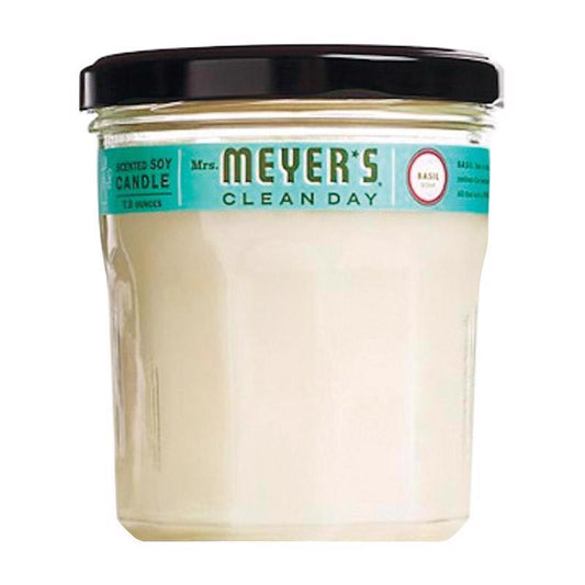 Mrs. Meyer's Clean Day Basil Scent Soy Candle 7.2 oz. (Pack of 6)