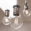 Feit White Filament G25 E26 (Medium) Filament LED Bulb Daylight 40 Watt Equivalence 3 pk