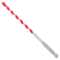Diablo SPEEDemon 1/4 in. X 6 in. L Carbide Red Granite Hammer Drill Bit Hex Shank 1 pk (Pack of 5)