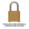 Master Lock 2 in. W Hardened Steel Resettable Combination Combination Padlock - Open Box