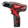 Milwaukee M12 12 V 3/8 in. 1500 RPM Brushed Cordless Compact Drill/Driver Kit