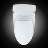 TOTO® UltraMax® II One-Piece Elongated 1.28 GPF Universal Height Toilet with CEFIONTECT and SS124 SoftClose Seat, WASHLET+ Ready, Cotton White - MS604124CEFG#01