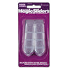 Magic Sliders 1 in. H X 4 in. W X 1 in. L Acrylic Clear Door Stop (Pack of 2).