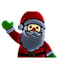 Celebrations LED Infinity Santa 30 in. Yard Decor