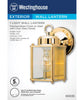 Westinghouse Polished Brass Clear Switch Incandescent Wall Lantern - Open Box