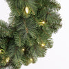 Celebrations Platinum 26 in. D LED Prelit Warm White Mixed Pine Wreath