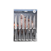Core Kitchen Black/Silver Stainless Steel Steak Knife Set 4.5 L in.