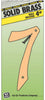 Hy-Ko 4 in. Brass Gold 7 Number Nail-On (Pack of 10)