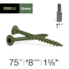 Deck Plus No. 8  x 1-5/8 in. L Star Flat Head Exterior Deck Screws 75 pk
