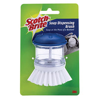 Scotch-Brite 4 in. W Medium Bristle Plastic Handle Soap Dispenser Dish Brush - Deal of The Week