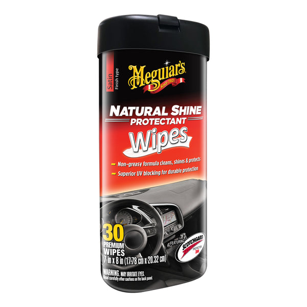 Meguiar's Natural Shine Wipes Auto Surface Protector 25 pk - Deal of The Week