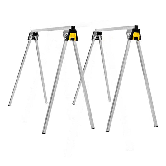 Stanley Silver Metal 750 lbs. Capacity Collapsible Sawhorse Set 29 H x 31 D in.