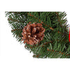 Holiday Bright Lights 30 in.   D Decorated Memorial Christmas Wreath with Stand (Pack of 4).