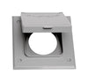 Sigma Electric Gray Metal 2-Gang Square 20/50A Receptacle Cover 4.57 H x 2.83 W in.