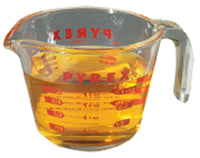 Pyrex 1 cups Glass Clear Measuring Cup (Pack of 6)