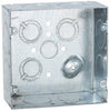 Raco 42 cu in Square Metal 2 gang Junction Box Gray
