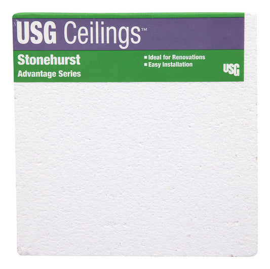 USG Ceilings 48 in. L x 23.88 in. W 4 in. Square Edge Ceiling Tile (Pack of 8)