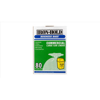 Iron-Hold 50 Gallon No Scent Drum Liners with Twist Tie – 80 Pack