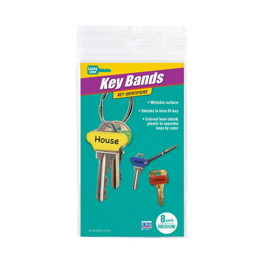 Key-Write Lucky Line Plastic Medium Assorted ID Key Sleeve