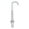 Hampton Medium Zinc-Plated Silver Zinc 6.9375 in. L J-Bolt 175 lb. 1 pk (Pack of 10)