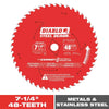 Diablo Steel Demon 7-1/4 in. D X 5/8 in.  S TiCo Hi-Density Carbide Metal Saw Blade 48 teeth (Pack of 5)