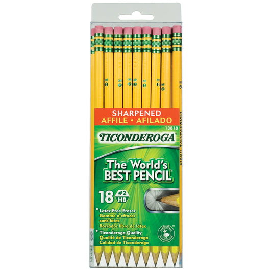 Ticonderoga 13818 #2 Sharpened The World's Best Pencilâ„¢