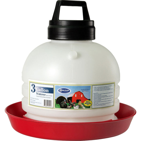 Fuente de llenado superior para aves de corral y aves de caza Farm-Tuff