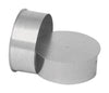 Imperial Manufacturing 8 in. X 6 in. X 6 in. Galvanized Steel Stove Pipe Tee Cap Flow Tee