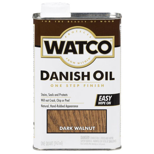 Watco 242220 1 Quart Dark Walnut Danish Oil Finish  (Pack Of 6)