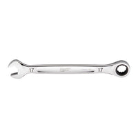 Milwaukee 17 mm X 17 mm 12 Point Metric Ratcheting Combination Wrench 9.19 in. L 1 pc