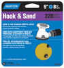 Norton Hook & Sand 5 in. Aluminum Oxide Hook and Loop A290 Sandpaper Vacuum Disc 220 Grit Very Fine