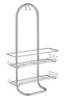 iDesign Classico 21 in. H X 4.5 in. W X 12 in. L Silver Shower Caddy