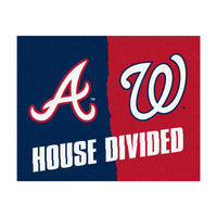 MLB House Divided - Braves / Nationals House Divided Rug
