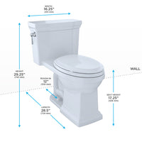 TOTO® Promenade® II One-Piece Elongated 1.28 GPF Universal Height Toilet with CEFIONTECT, Bone - MS814224CEFG#03