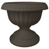 Bloem 14.8 in. H X 17.8 in. D Plastic Grecian Urn Flower Pot Peppercorn (Pack of 6). - Deal of The Week