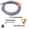 Blackstone Quick Connect Natural Gas Conversion Kit with 10 ft. Gray Hose
