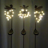 Alpine Brown Metal 33 in. H Solar Garden Stake (Pack of 12)