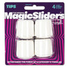 Magic Sliders Rubber Leg Tip White Round 1 in. W (Pack of 6)