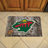 NHL - Minnesota Wild Camo Rubber Scraper Door Mat