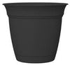 HC Companies Eclipse 5.25 in. H X 6 in. D Plastic Classic Planter Black