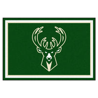 NBA - Milwaukee Bucks 5ft. x 8 ft. Plush Area Rug