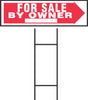 Hillman English White For Sale Sign 6 in. H X 24 in. W (Pack of 6)