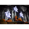 Celebrations Halloween White 16 in. LED 3 Ghost with stake Halloween Decor (Pack of 15)