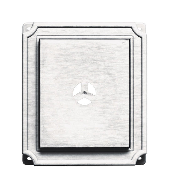 Bloque de montaje de copolímero blanco preacabado Builders Edge, 7 in. H x 8 in. W - Oferta de la semana
