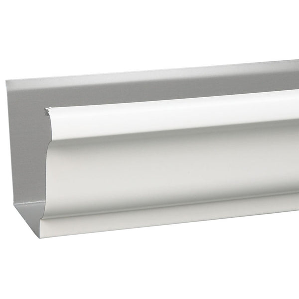 Amerimax 4.75 in. H X 6 in. W X 120 in. L White Aluminum K Gutter (Pack of 5)