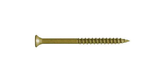 FastenMaster GuardDog No. 10 X 2-1/2 in. L Gold Phillips/Square Bugle Head Deck Screws 350 pk